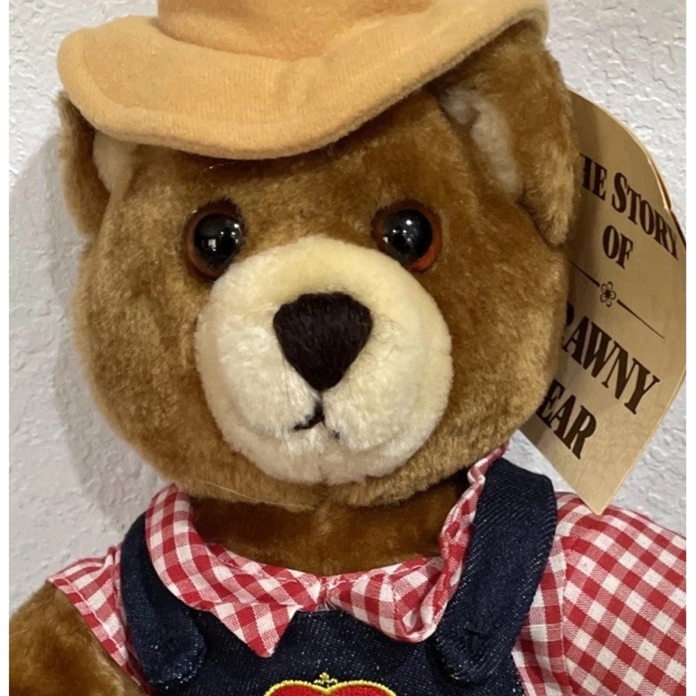 1983 Dakin Del Monte Brawny Bear Plush Cowboy Stuffed Animal New W/ Tags Vintage